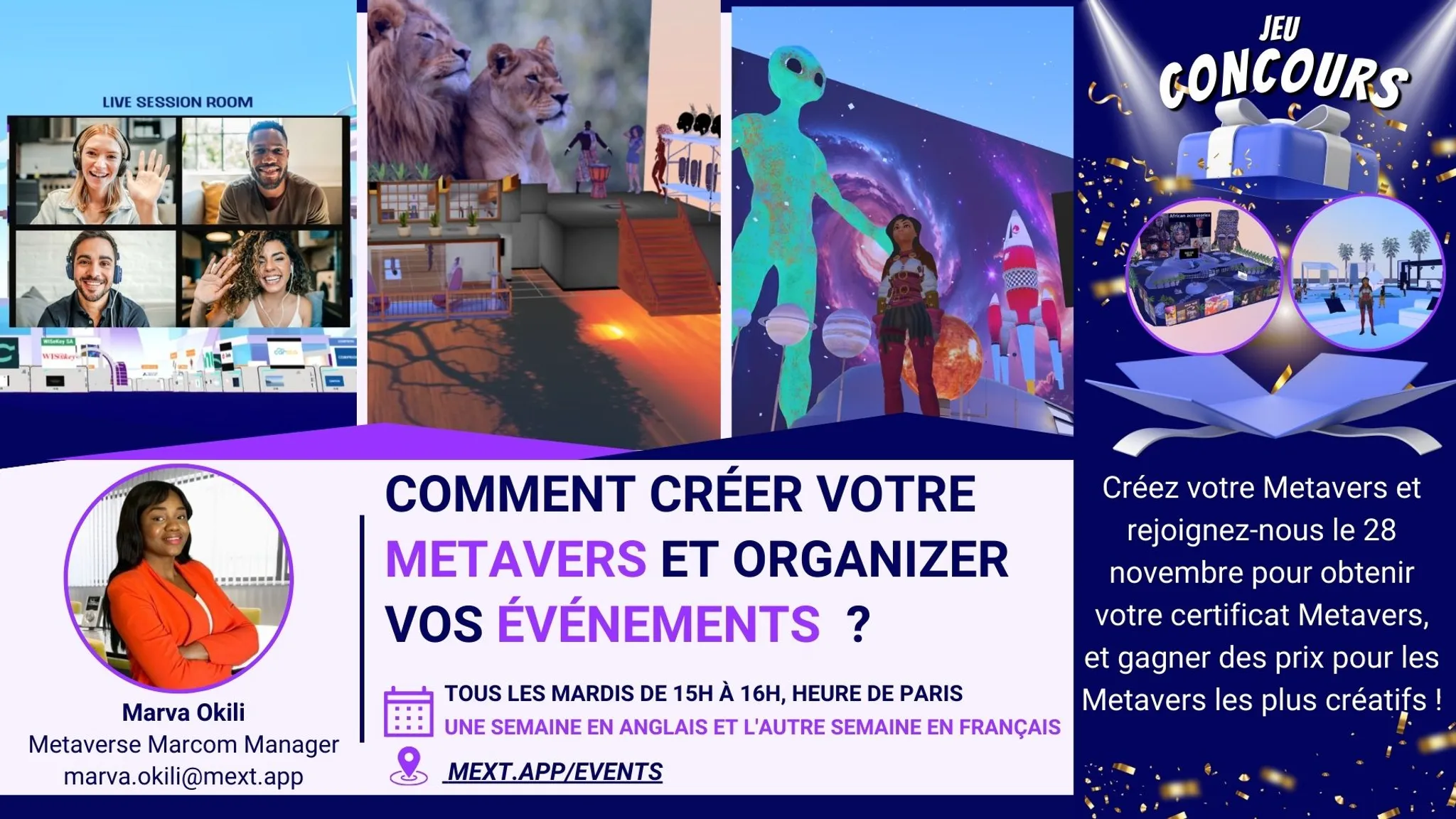 How to create your Metaverse and organize events ?